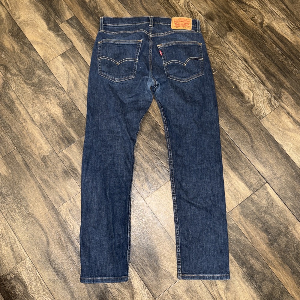 Levi's 502 Jeans Dark Wash Denim Straight Leg Slim Fit Men's Size 30x30 Faded
